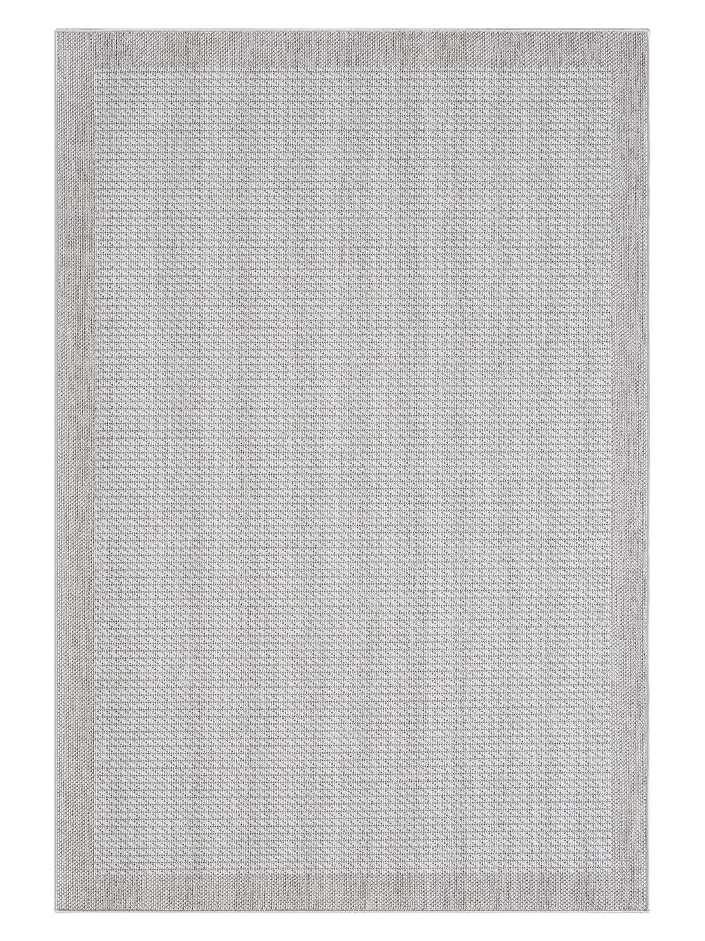 Ekru Sisalux 3093 Krem Jüt Tabanlı Modern Dokuma Kilim Sisal Hasır Halı-140x200 cm-3