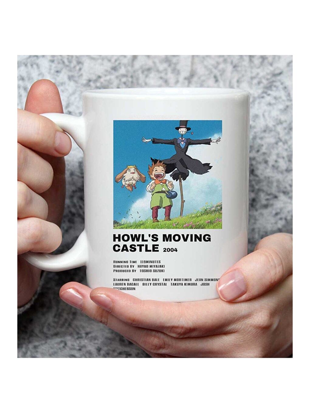 BAM HEDİYELİK EŞYA Karışık Howl s Moving Castle Anime Tasarımlı Kupa Bardak