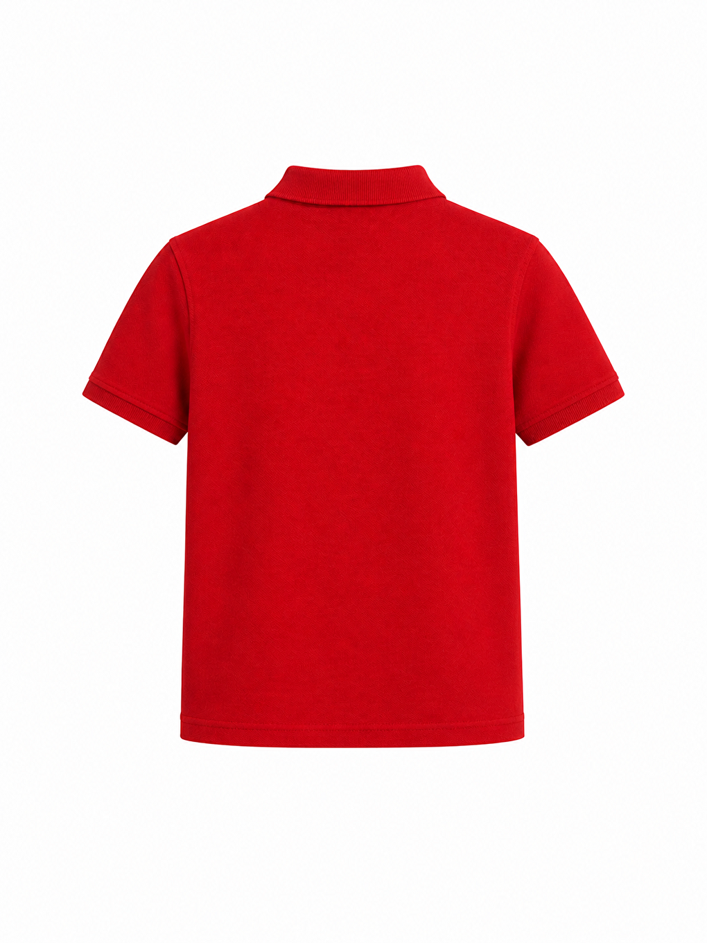 Kırmızı Kids Polo Yaka Basic Kısa Kollu Çocuk Tişört-3
