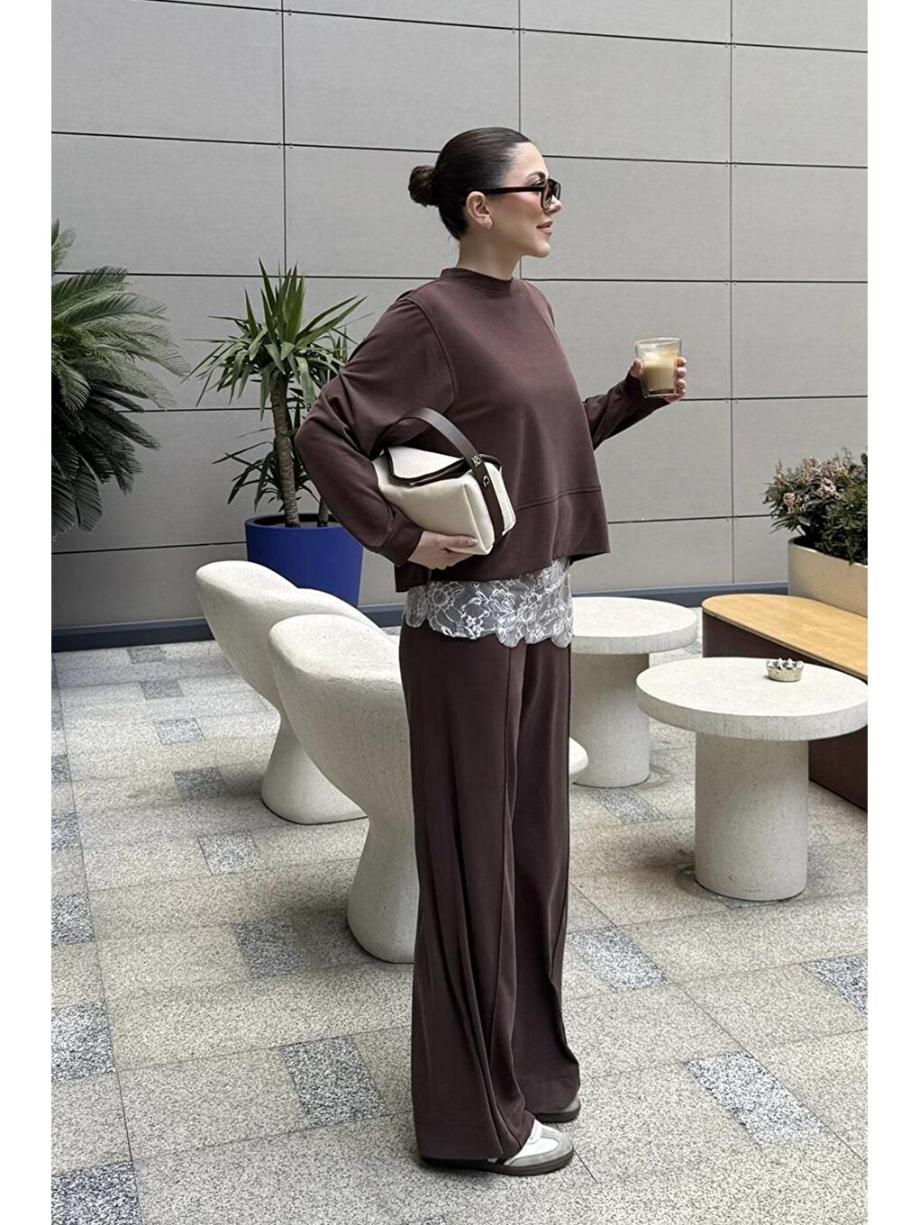 Modal Cupra Pantolon Kahverengi-4