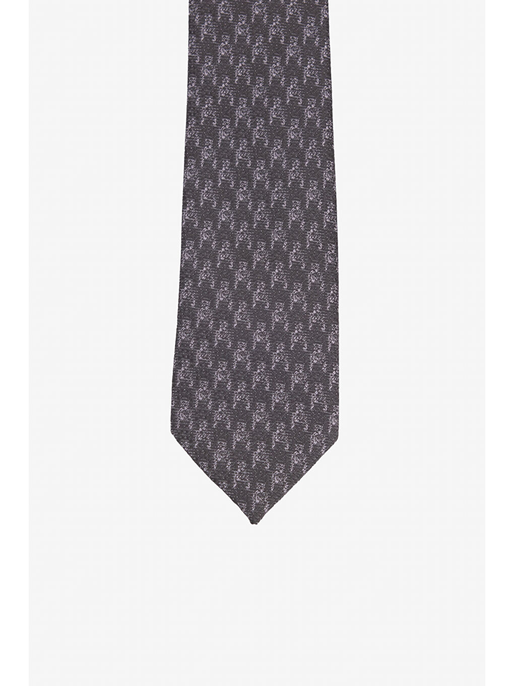 Erkek Siyah-Gri Desenli Kravat-1