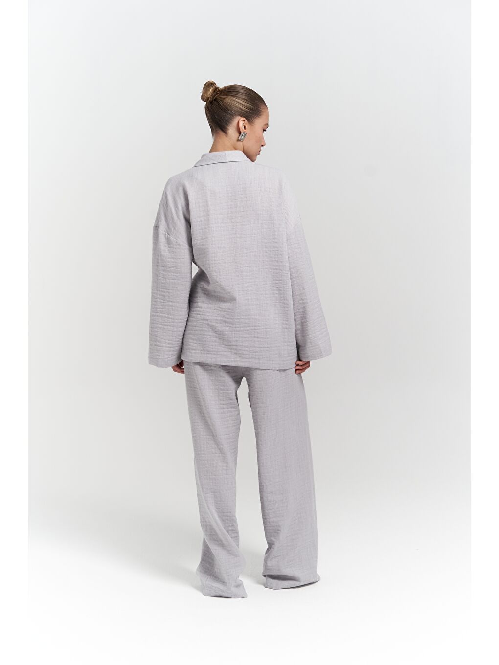 Bohemai Anya Gri Kimono Pantolon Takım - 1