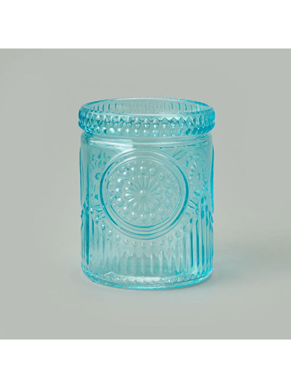 Bath 3'lü Cam Banyo Sıvı Sabunluk Seti - Mavi-1