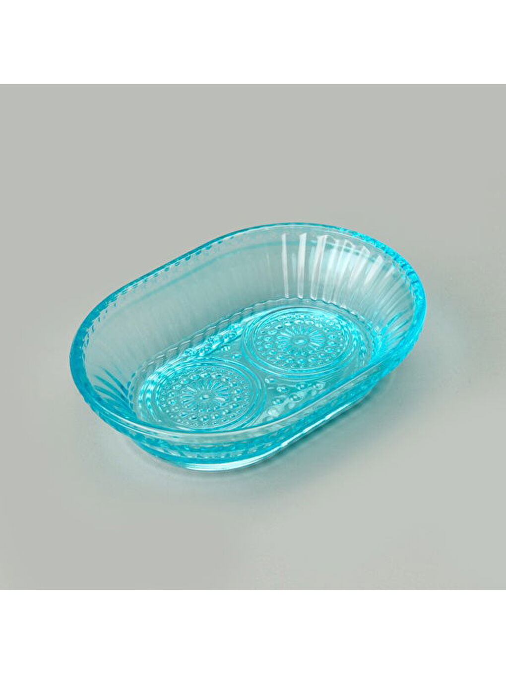 Bath 3'lü Cam Banyo Sıvı Sabunluk Seti - Mavi-3