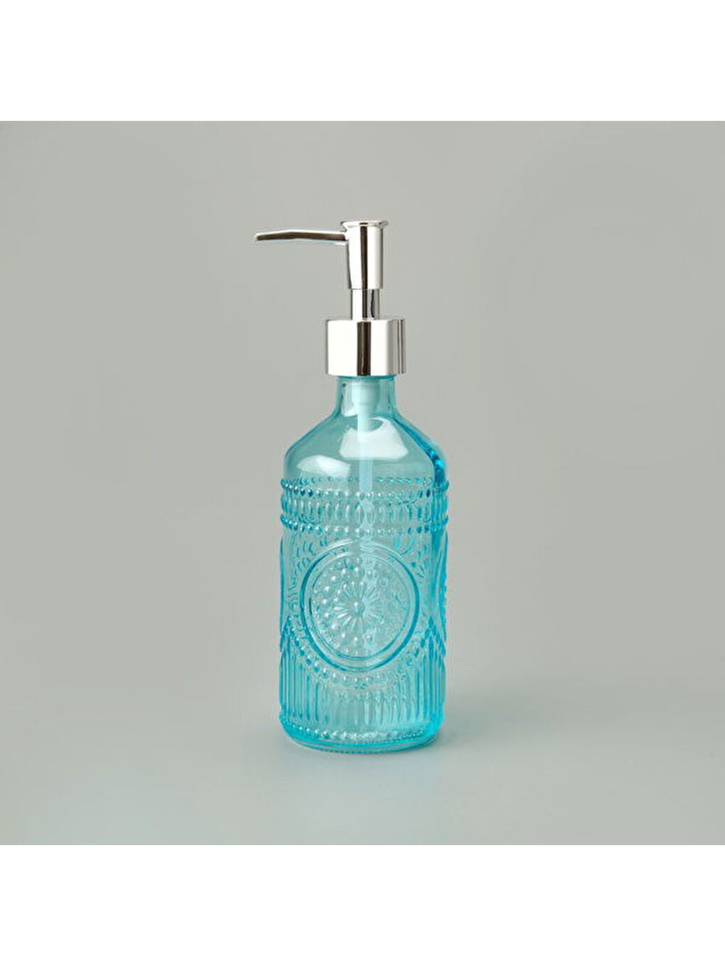 Bath 3'lü Cam Banyo Sıvı Sabunluk Seti - Mavi-5