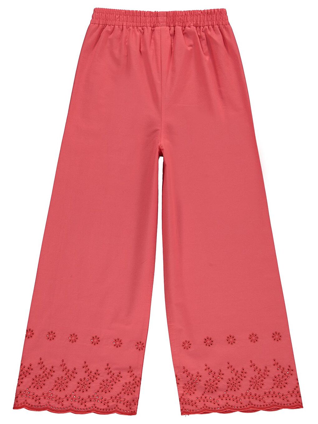 Girls Beli Kemerli 10-13 Yaş Pantolon - Kırmızı-1