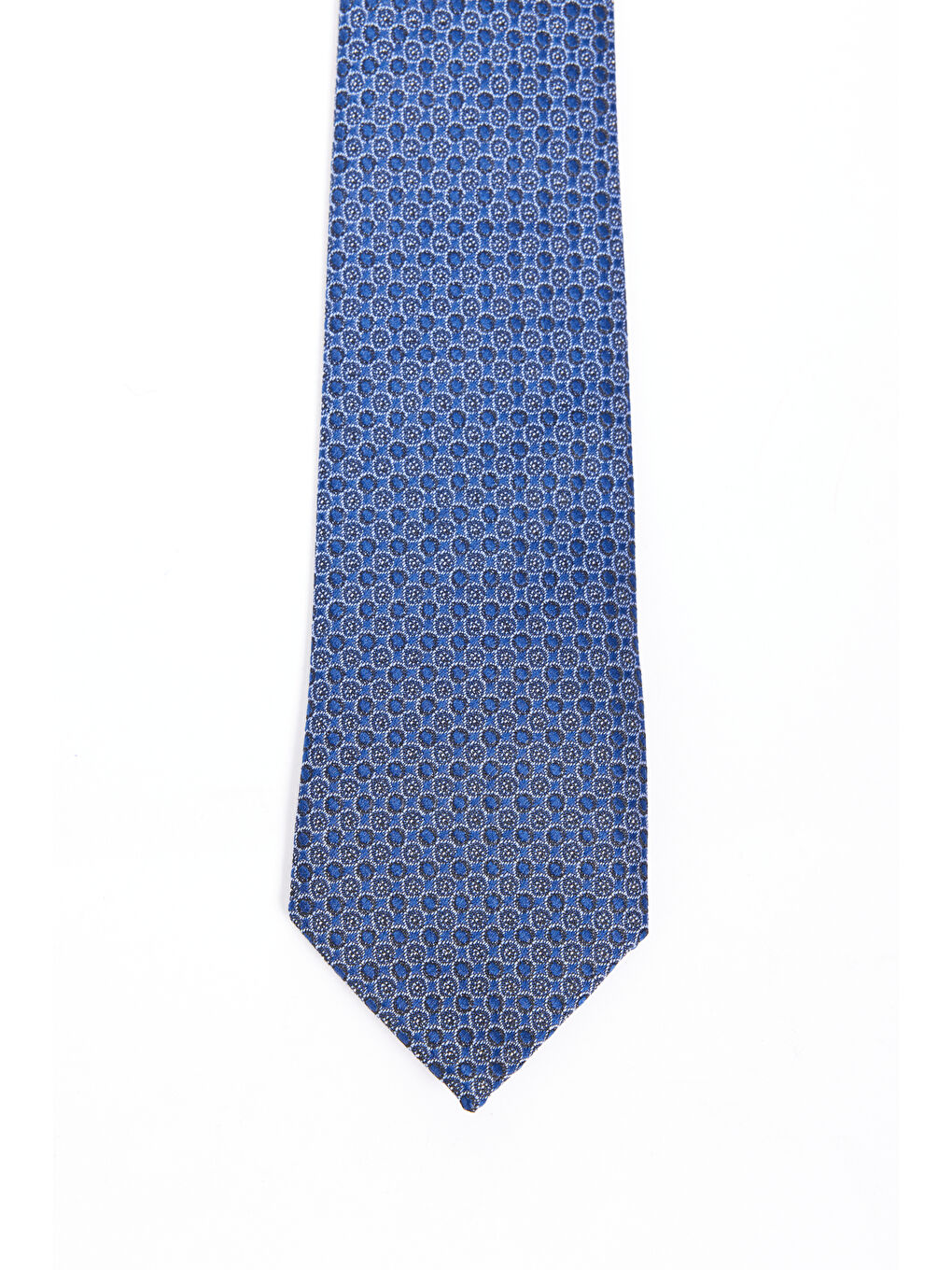 Erkek Lacivert Desenli Kravat-1
