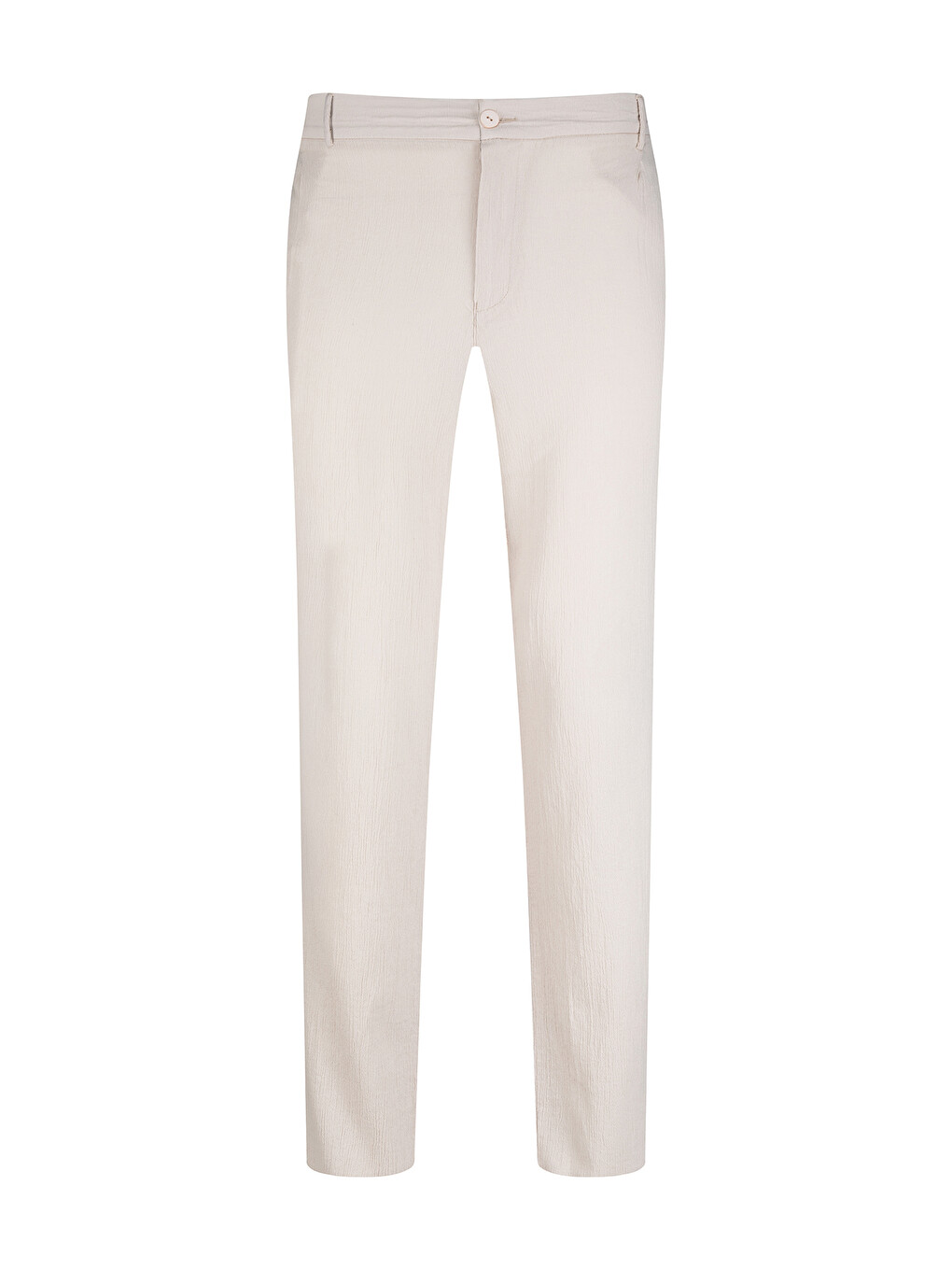 Ekru Regular Fit Yandan Cepli 100% Pamuk Jogger Pantolon