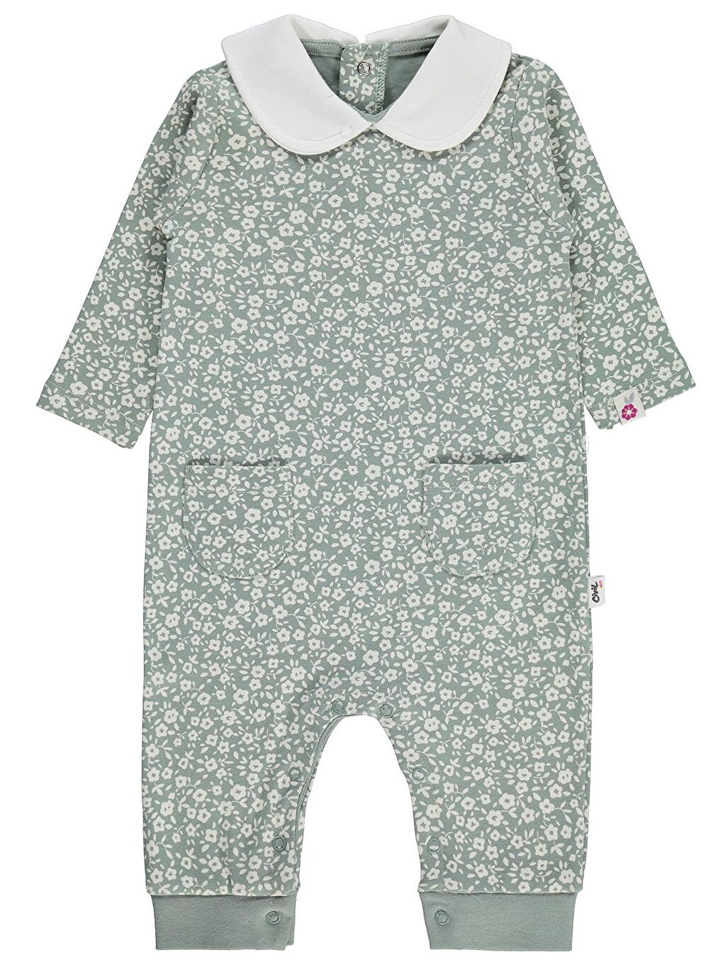 Baby Çiçek 6-18 Ay Tulum - Yeşil 6-9 Ay