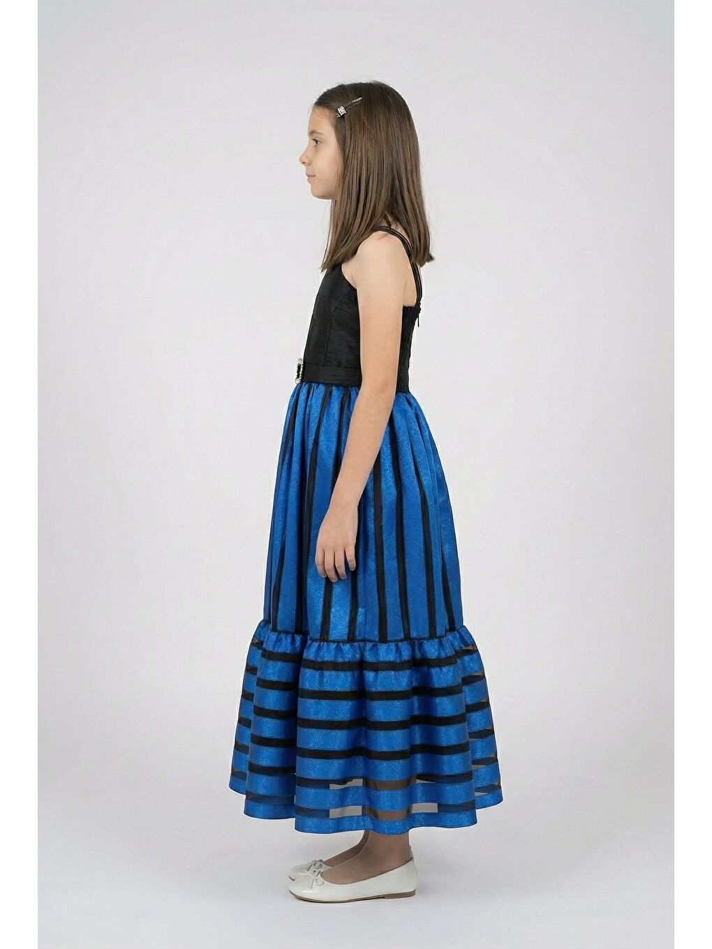 Mavi Kız Çocuk Abiye-1