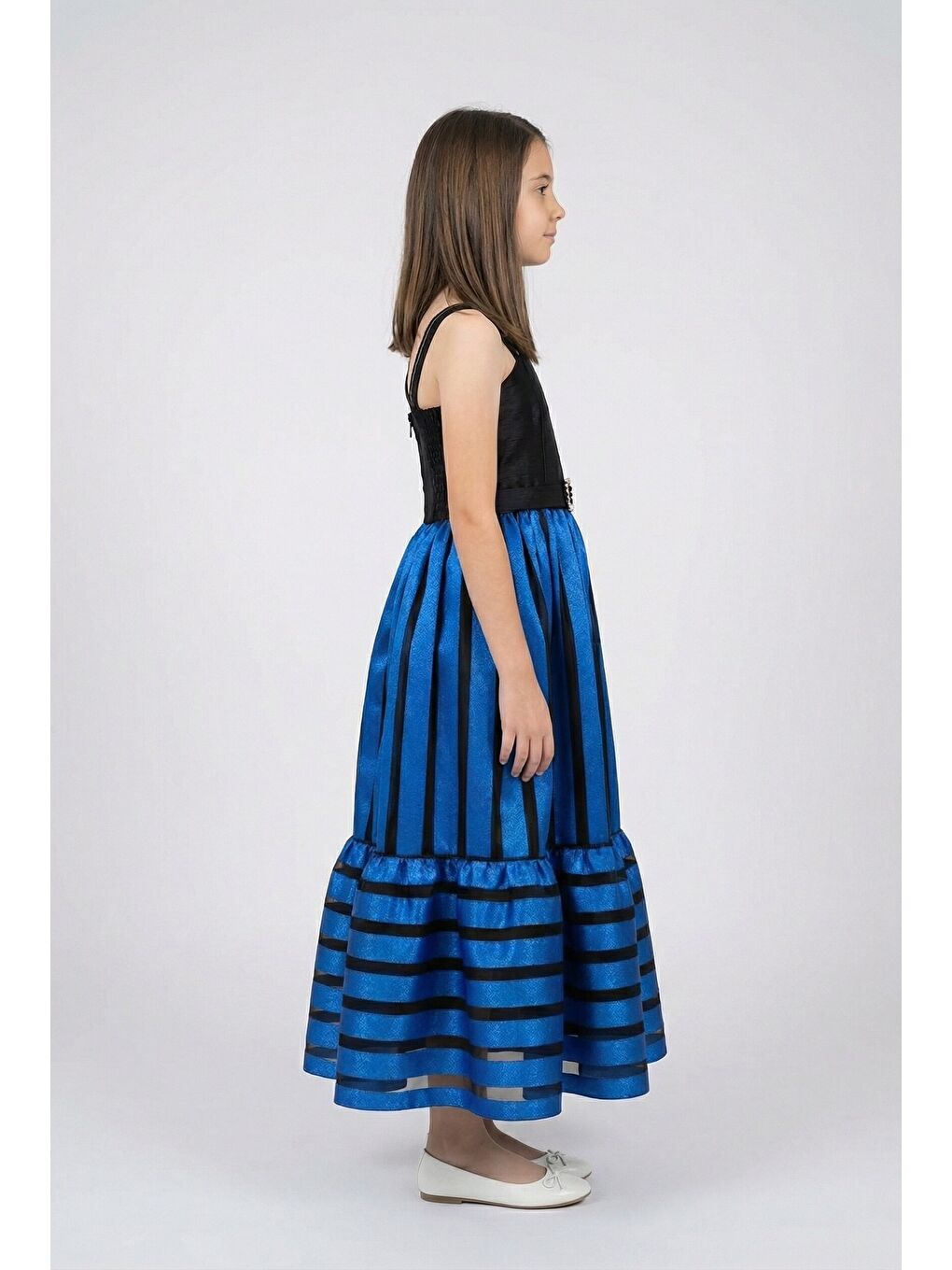 Mavi Kız Çocuk Abiye-2