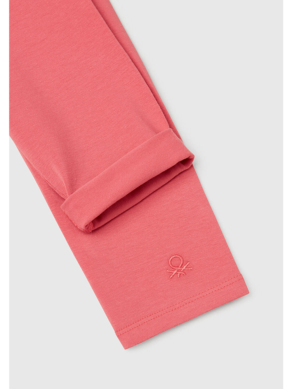 Kız Çocuk Fuşya Benetton İşlemeli Tayt-2