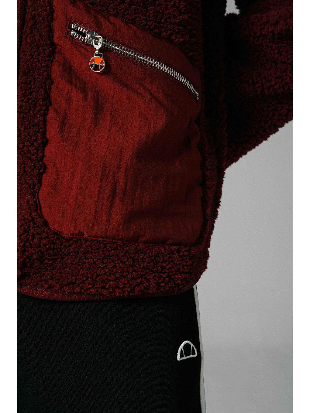 Bordo Regular Fit Kapüşonlu Yumuşak Dokulu Kadın Ceket EF169-BRD-4