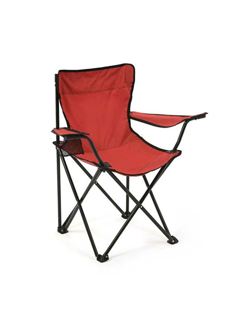 2'li Piknik ve Kamp Sandalyesi - Kırmızı-7
