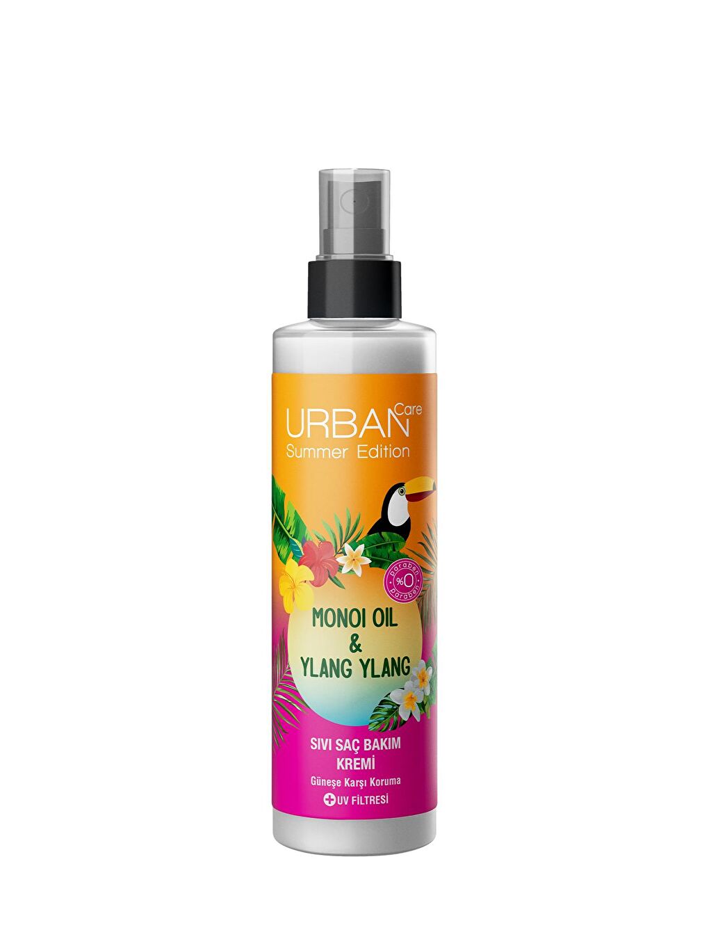 Urban Care Summer-Monoi Yağı&Ylang Ylang Güneş Koruyucu Sıvı Saç Bakım Kremi-Vegan-200ML - 1