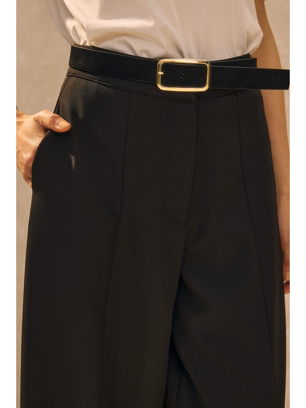 Barrel Pantolon Siyah-1