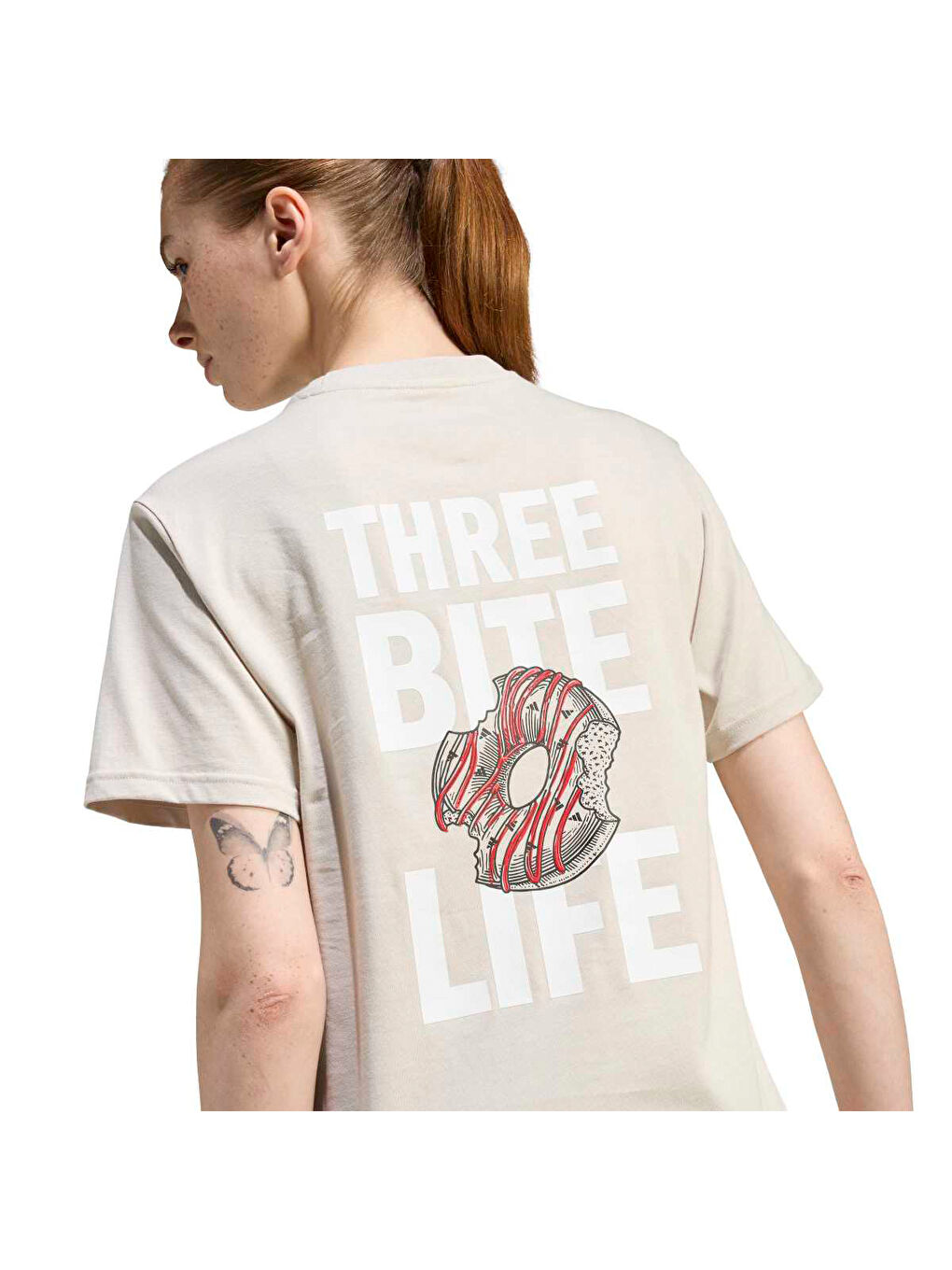 Soft Sport Kadın Beyaz Yuvarlak Yaka Tişört-2