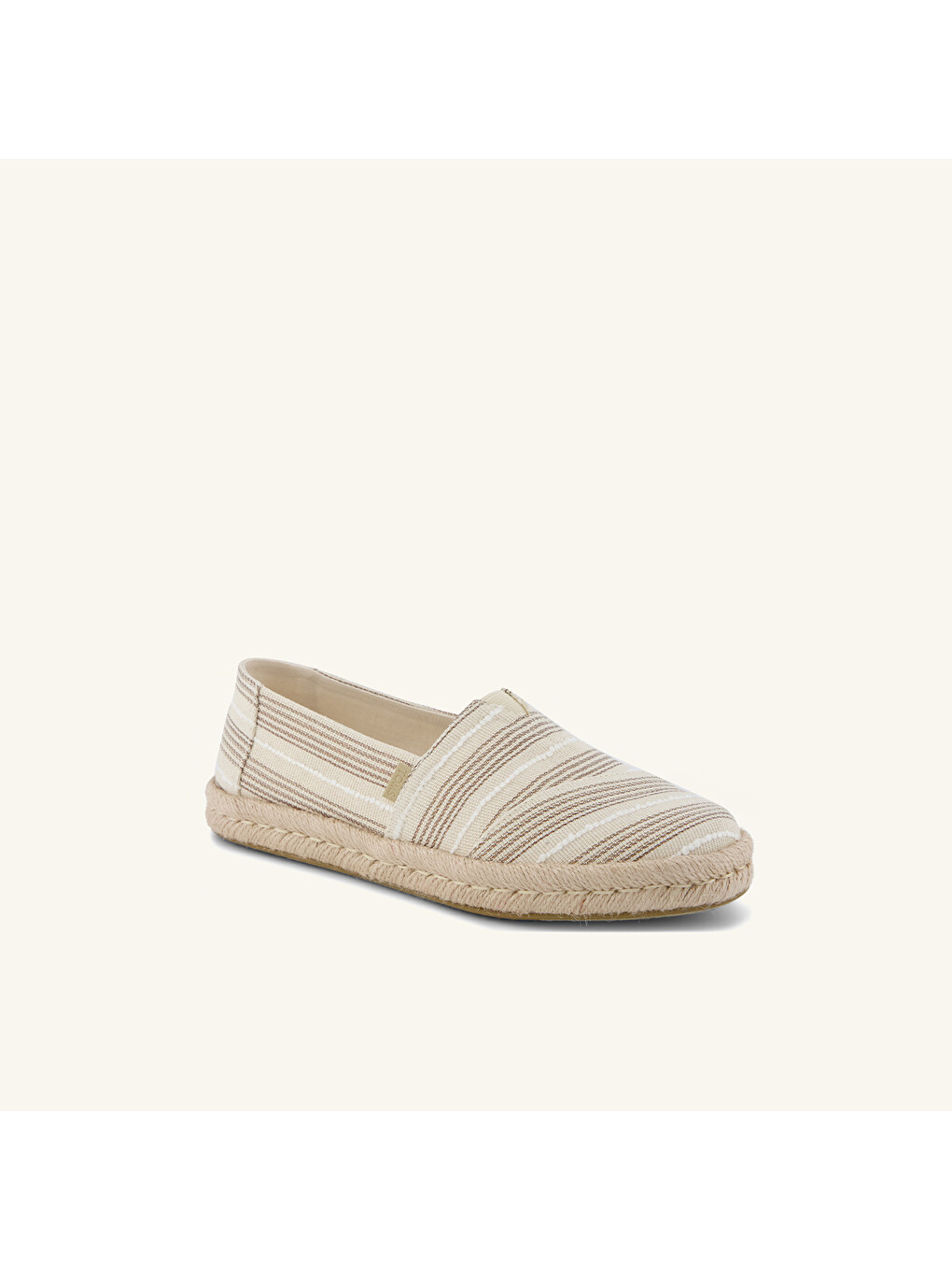 Beyaz Kadın Espadril 10023038 ALPARGATA ROPE 2.0 Natural Metallic Stripe-1