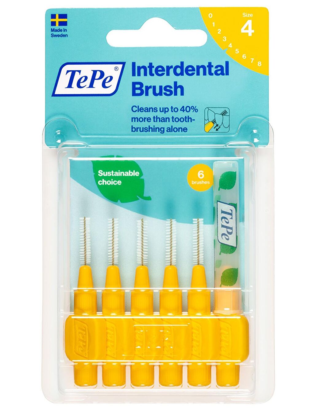 Tepe Sarı Blister Arayüz Fırçası 0.7 mm Sarı 6 lı