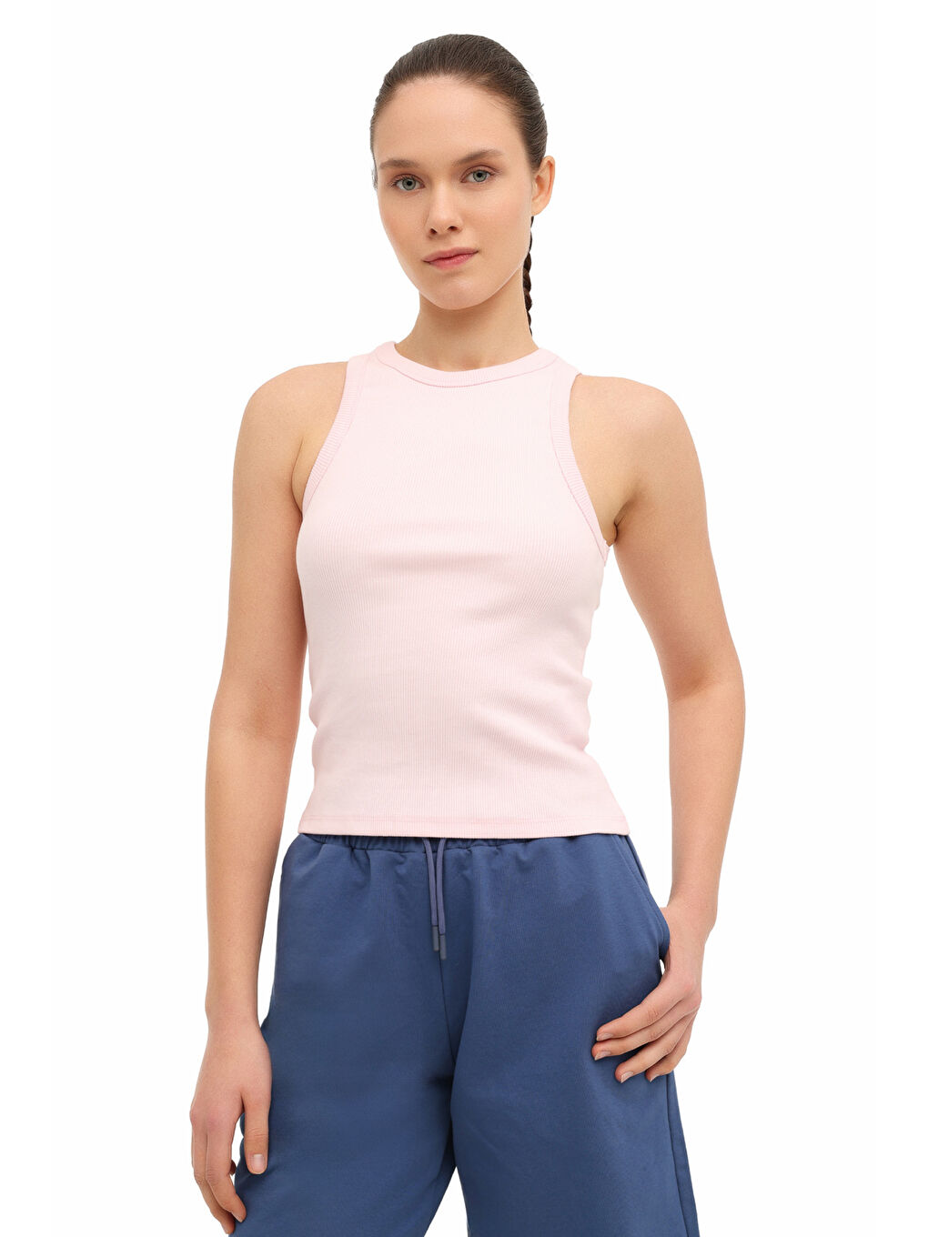 WB RIBPAM 10MDK208 5FX Pembe Kadın Atlet