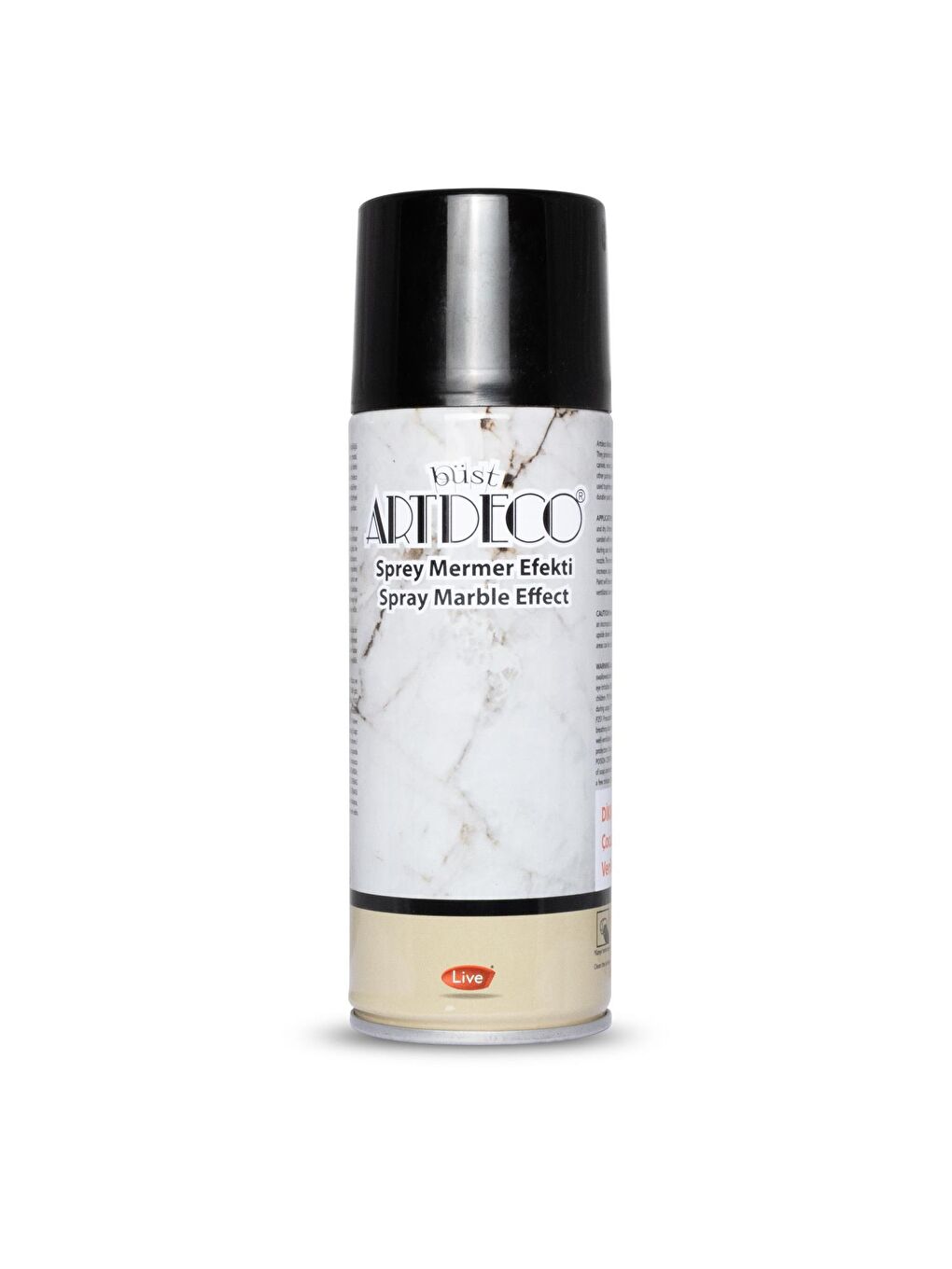 Artdeco Akrilik Sprey Boya Mermer Efekti Siyah 200 ml