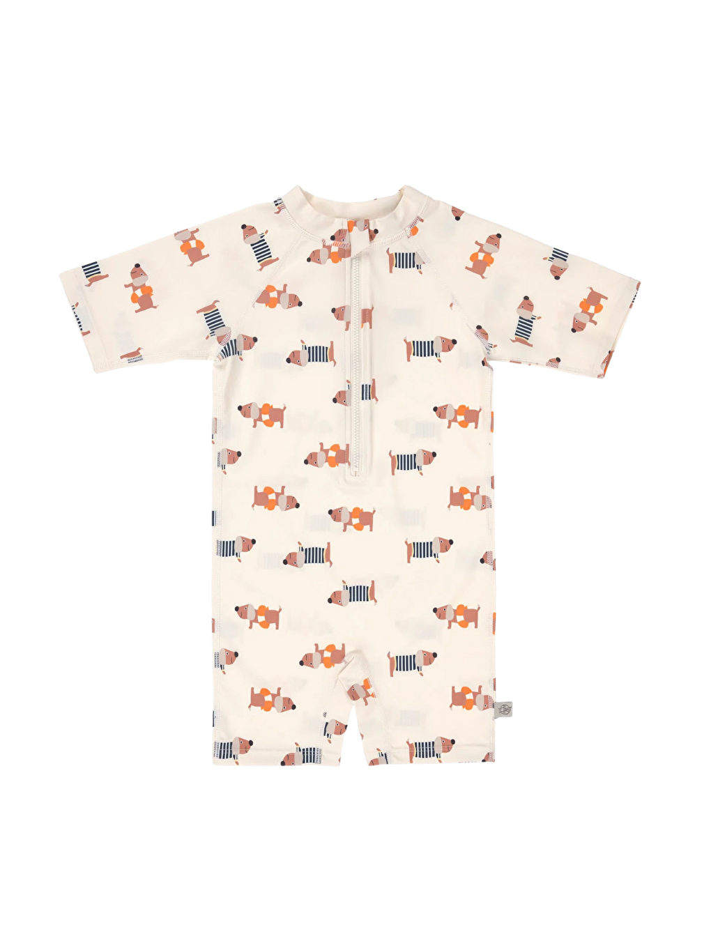 Karışık UV Korumalı Mayo Beach Dog Orange Dark Sea