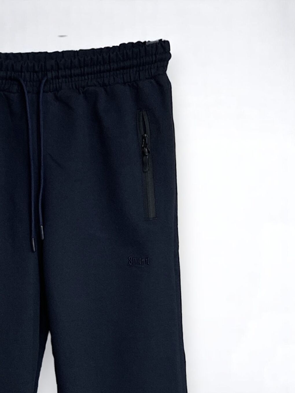 Siyah Erkek Fermuarlı Cepli Pamuklu Yazlık Kapri-1