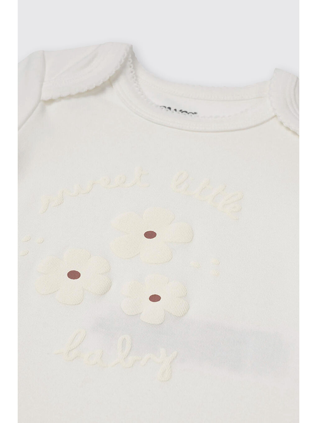 Kız Bebek Uzun Kollu Ekru Body-2