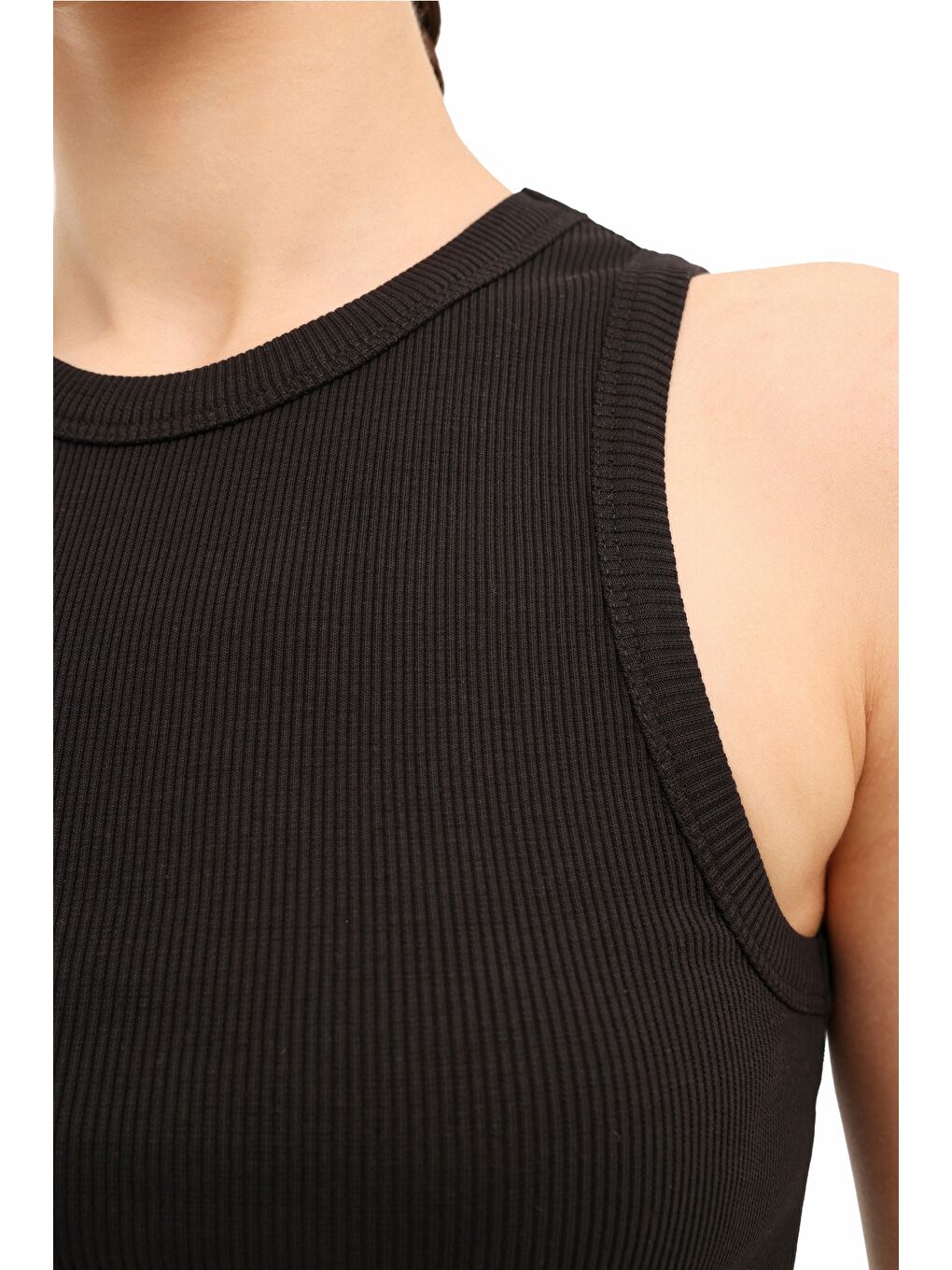 WB RIBPAM 10MDK208 5FX Siyah Kadın Atlet-3