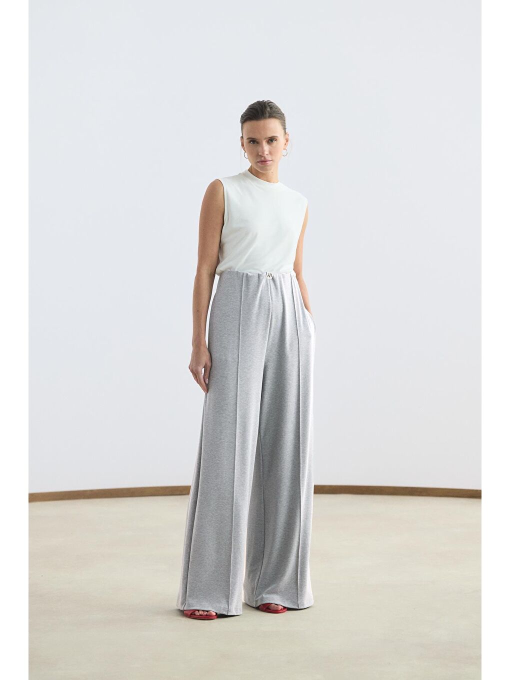 Modal Cupra Pantolon Gri Melanj-2