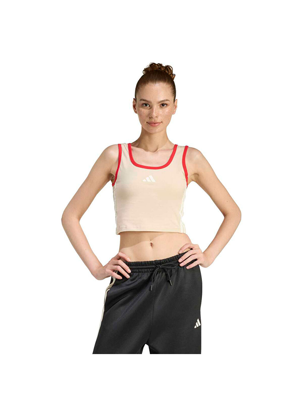 Stadium Kadın Ekru Yuvarlak Yaka Atlet