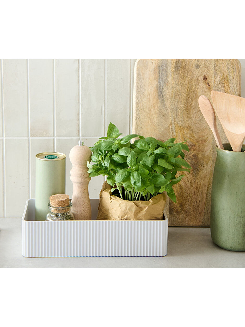 Renksiz Baharat Saklama Kutusu