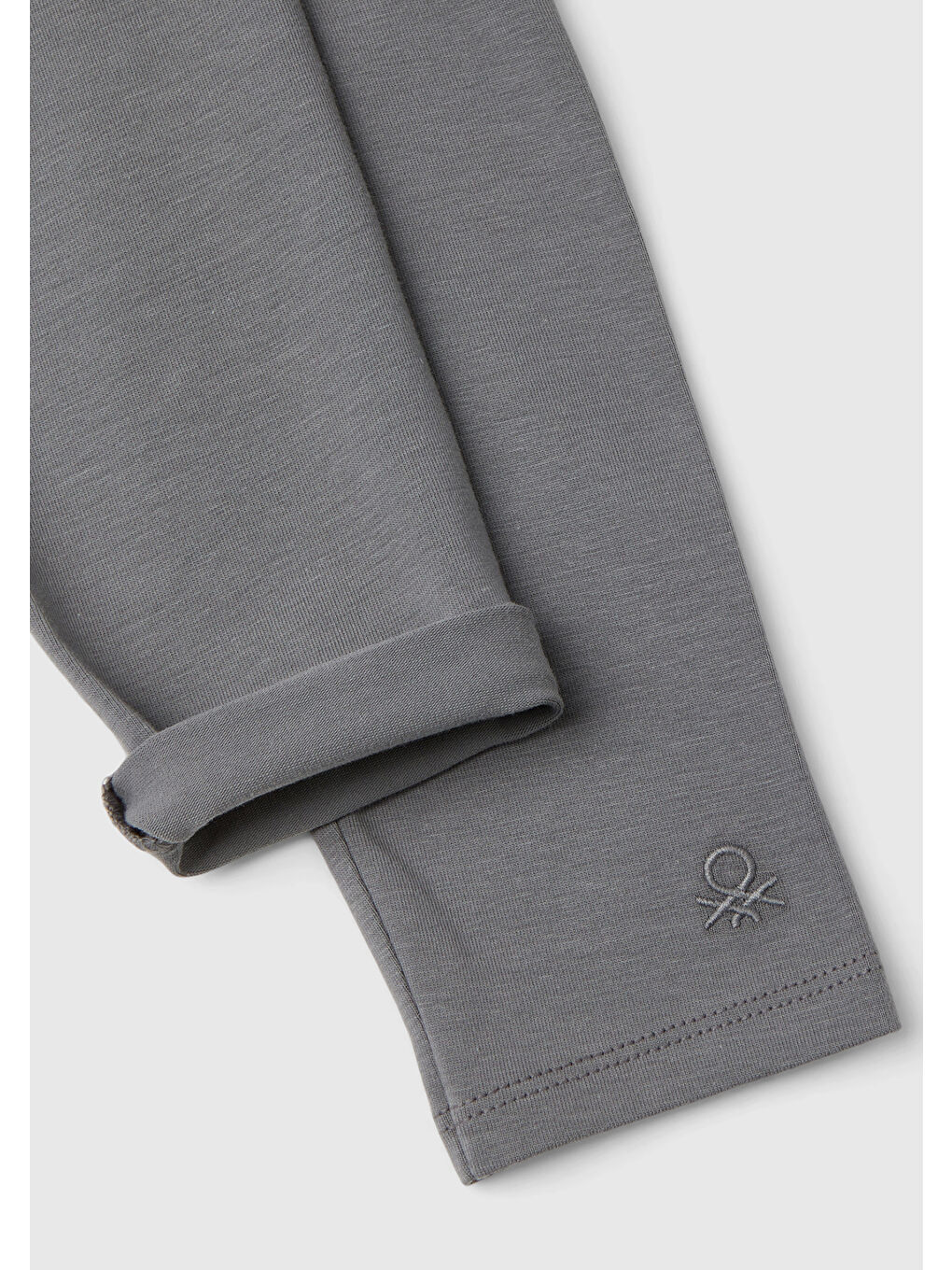 Kız Çocuk Antrasit Benetton İşlemeli Tayt-2