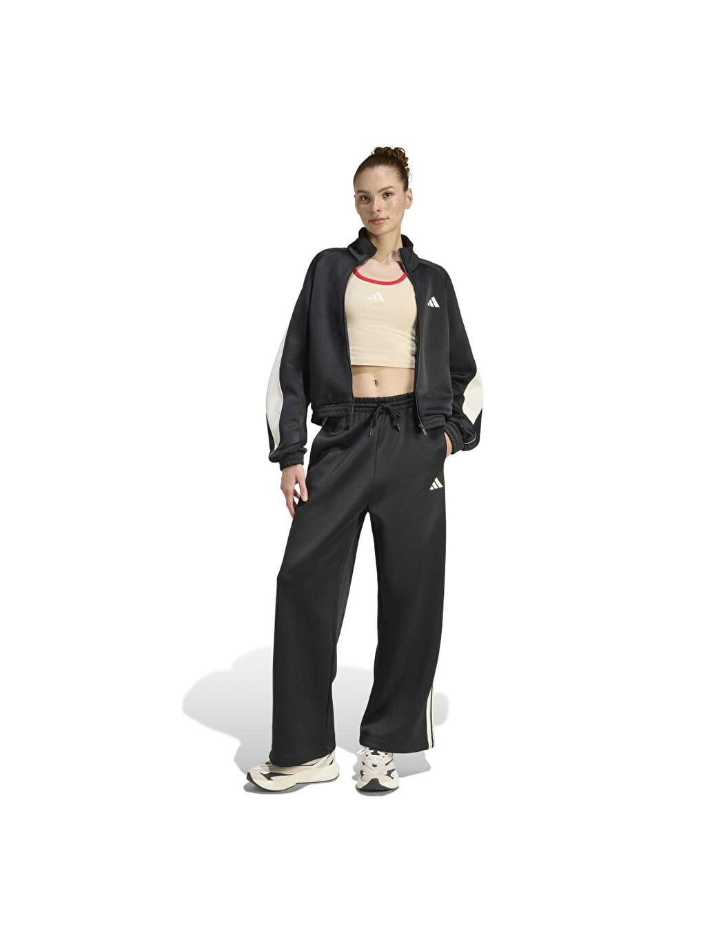 Stadium Kadın Ekru Yuvarlak Yaka Atlet-4