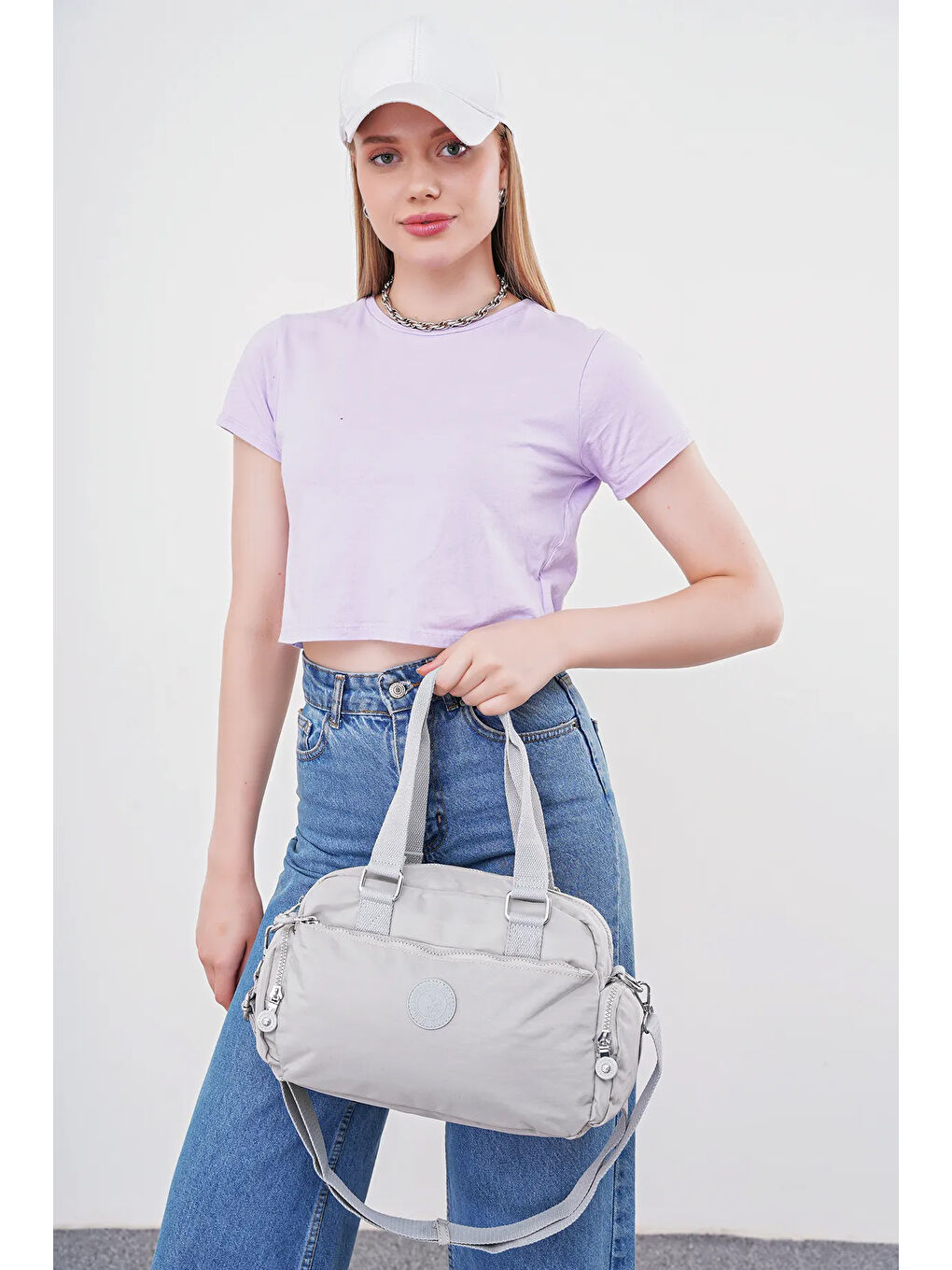 Gri Kadın Omuz Çantası BHPC6008-1