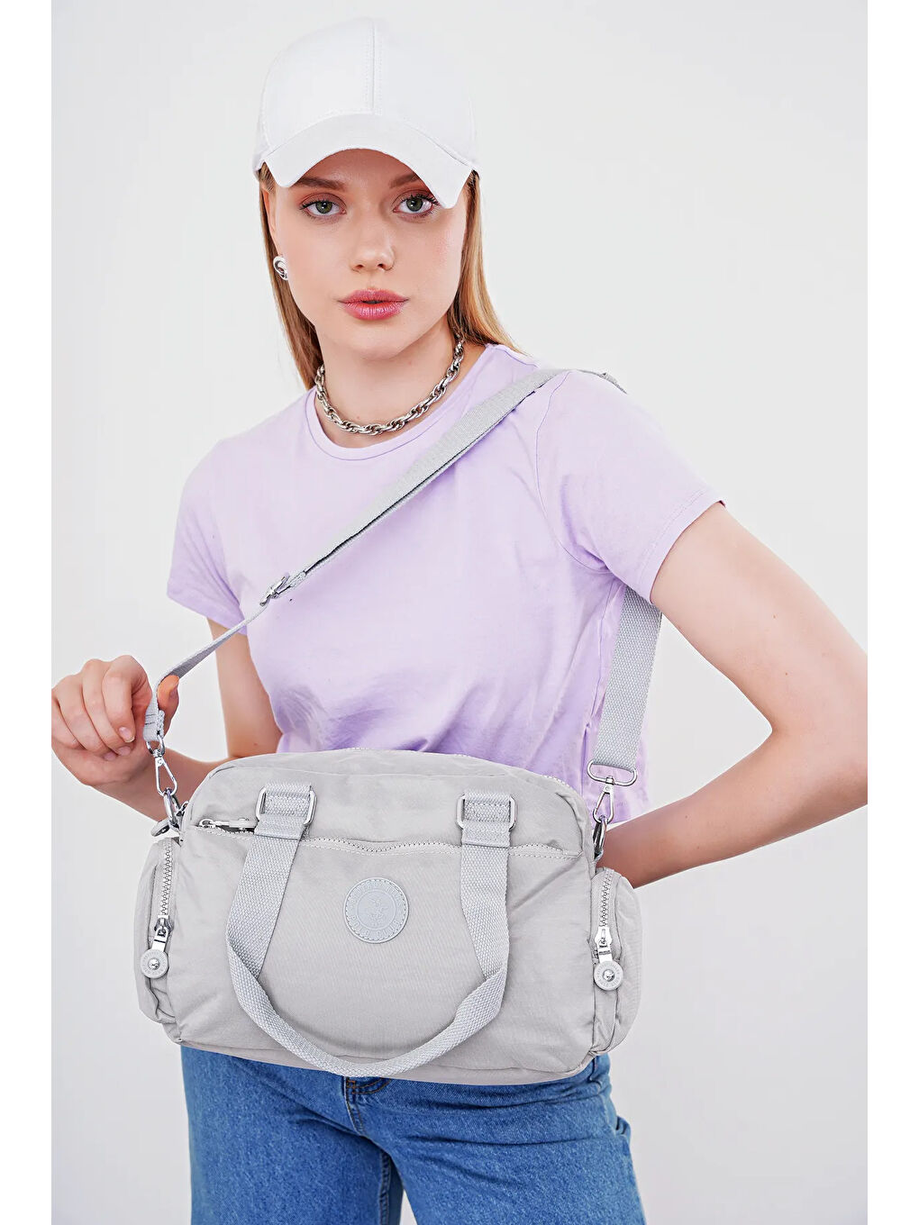 Gri Kadın Omuz Çantası BHPC6008-2