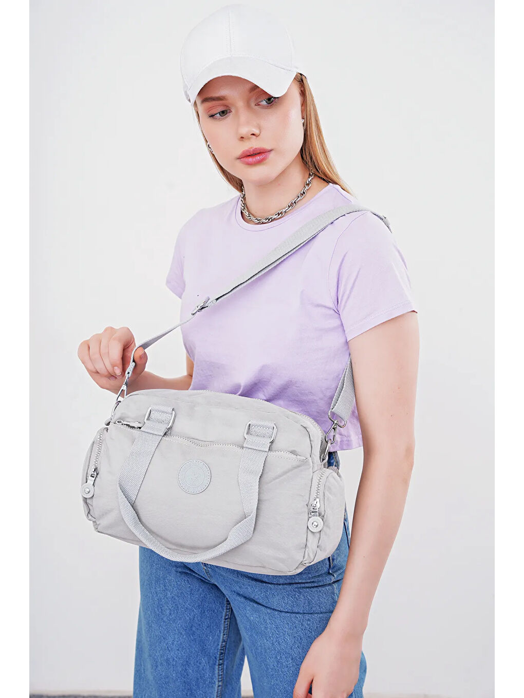 Gri Kadın Omuz Çantası BHPC6008-3