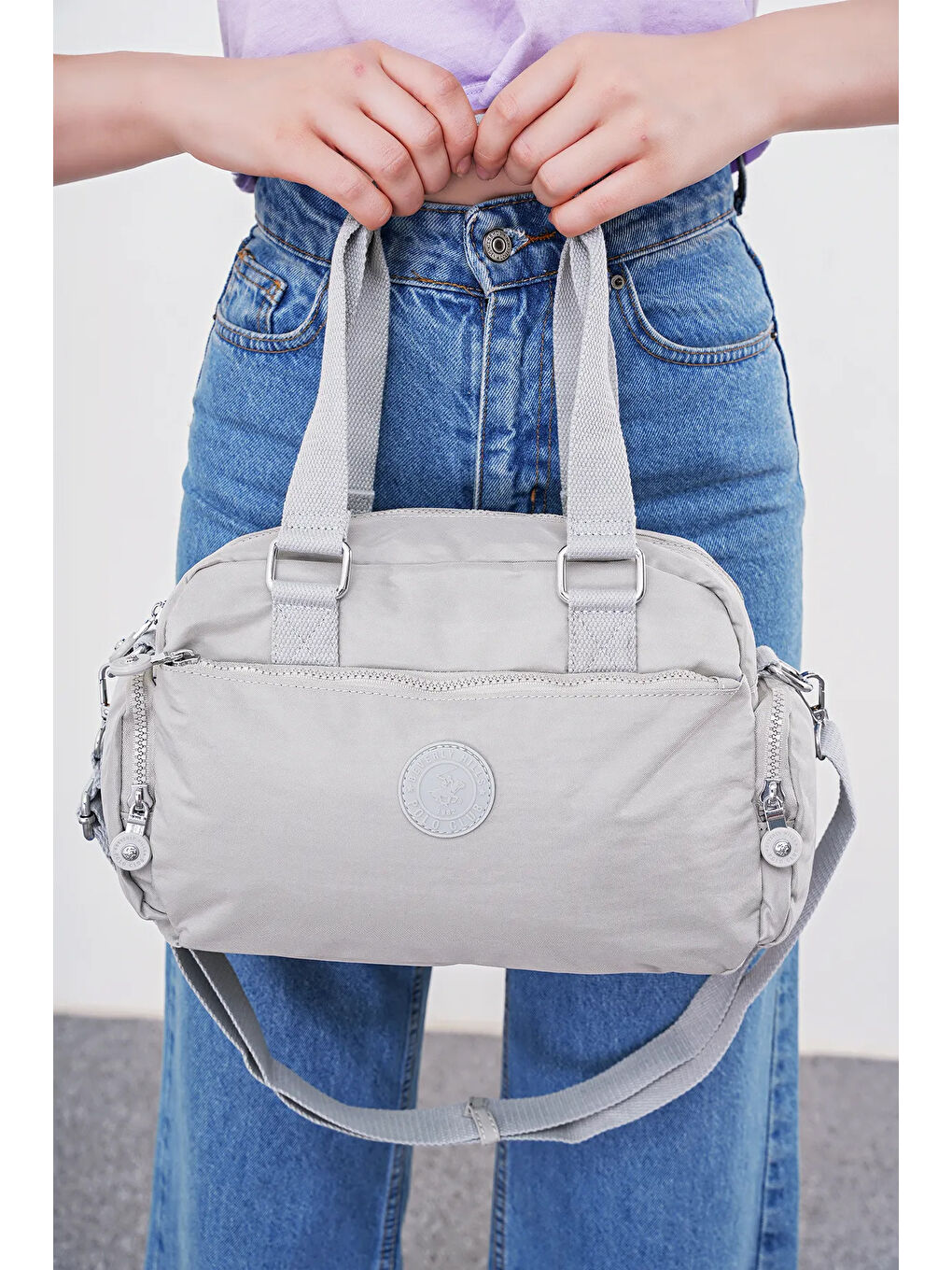 Gri Kadın Omuz Çantası BHPC6008-5