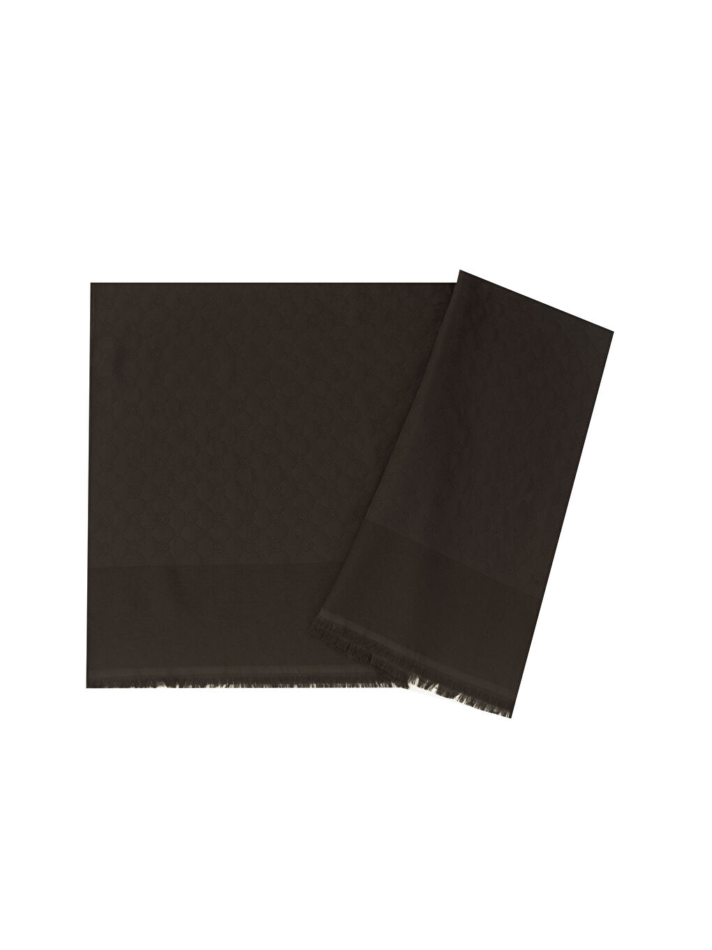 Siyah 75X190 Cm 1090100 Elegance Monogram Şal