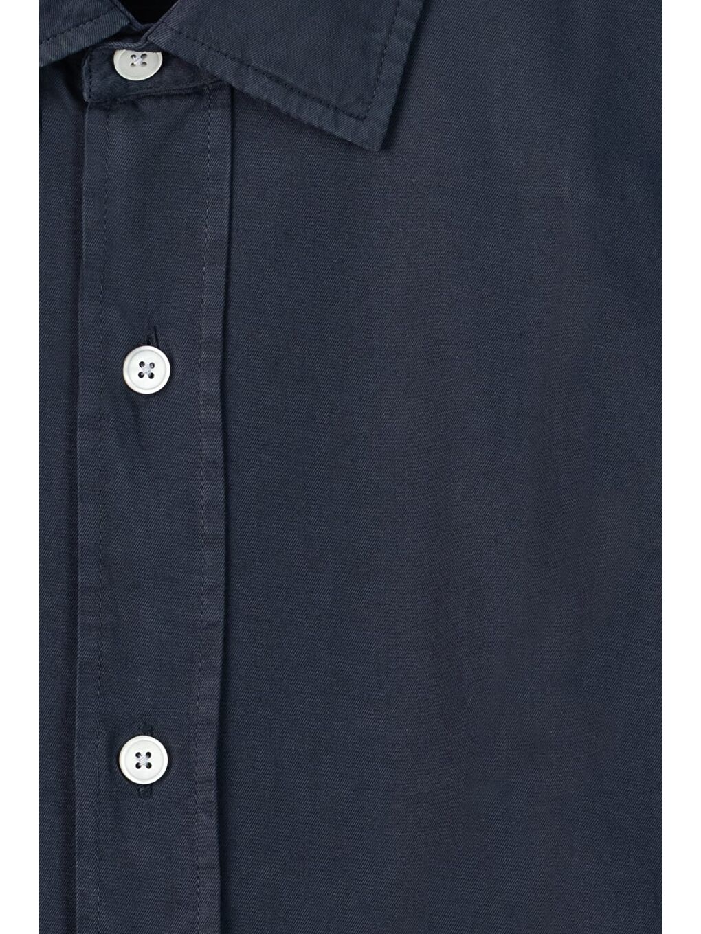 Erkek Lacivert Normal Kesim Regular Fit %100 Pamuk Gabardin Uzun Kollu Klasik Yaka Gömlek-2