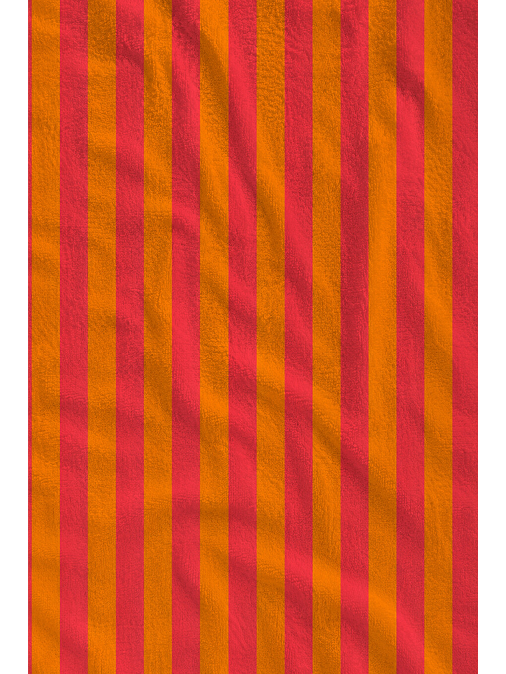 Pop Art Fuşya Turuncu İnce Dikey Çizgili Desenli 70x150 Plaj Havlusu - Pamuklu Banyo Havlusu-2