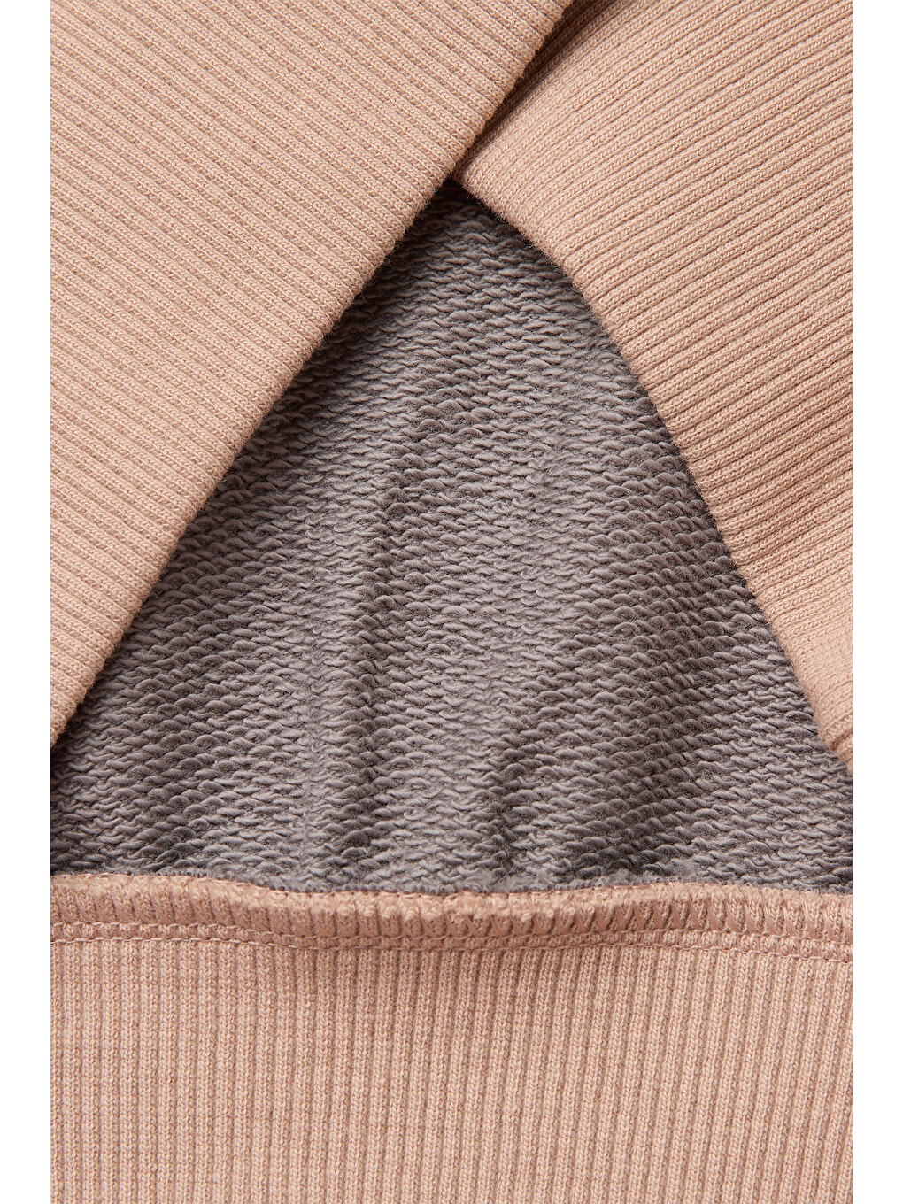 Kız Çocuk Haki İşlemeli Renk Bloklu Reglan Kollu Bisiklet Yaka Sweatshirt-2