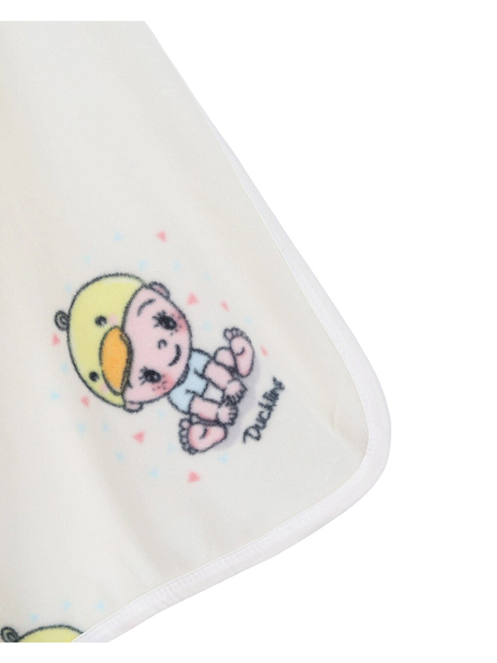 Ekru Bebek Baskılı Polar Bebek Battaniye (en:77cm Boy:87 Cm)-3