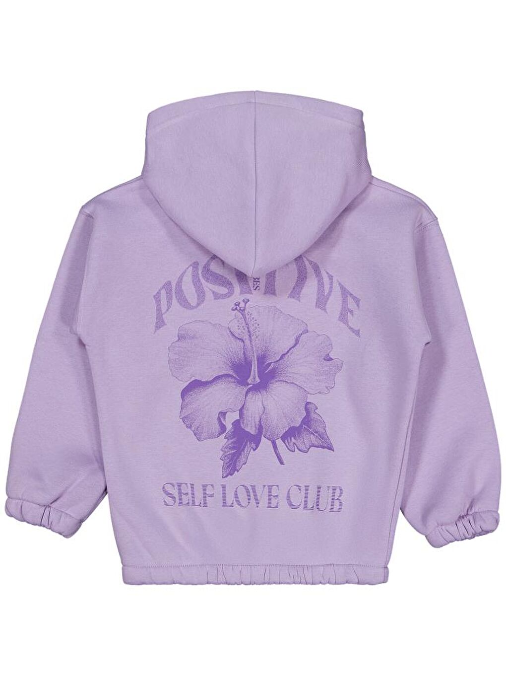 Girls Çiçek Baskılı 6-9 Yaş Sweatshirt - Lila 6-7 Yaş-1