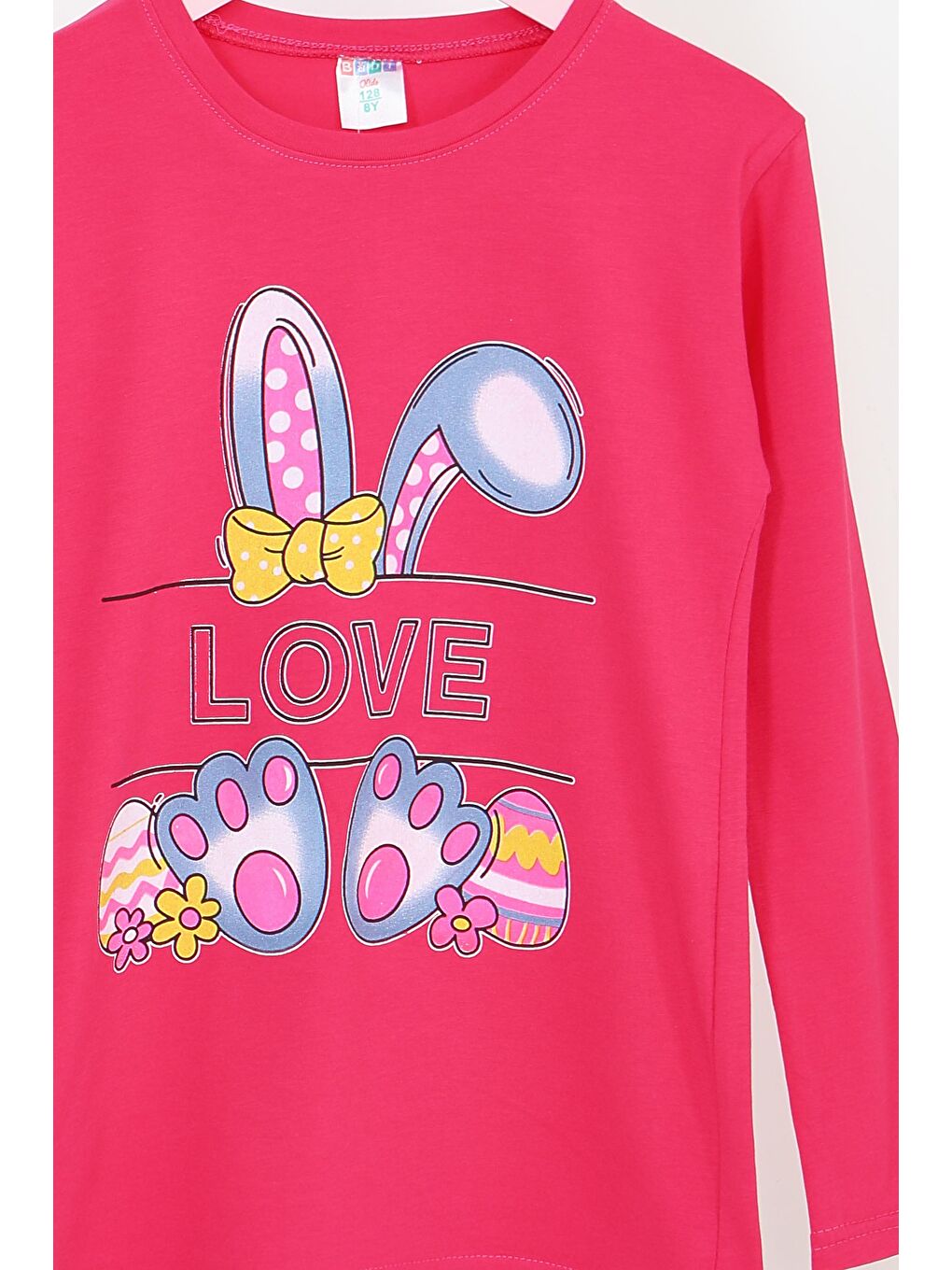 Fuşya Kız Çocuk Fusya Uzun Kollu Baskılı Penye Badi - 27700-1