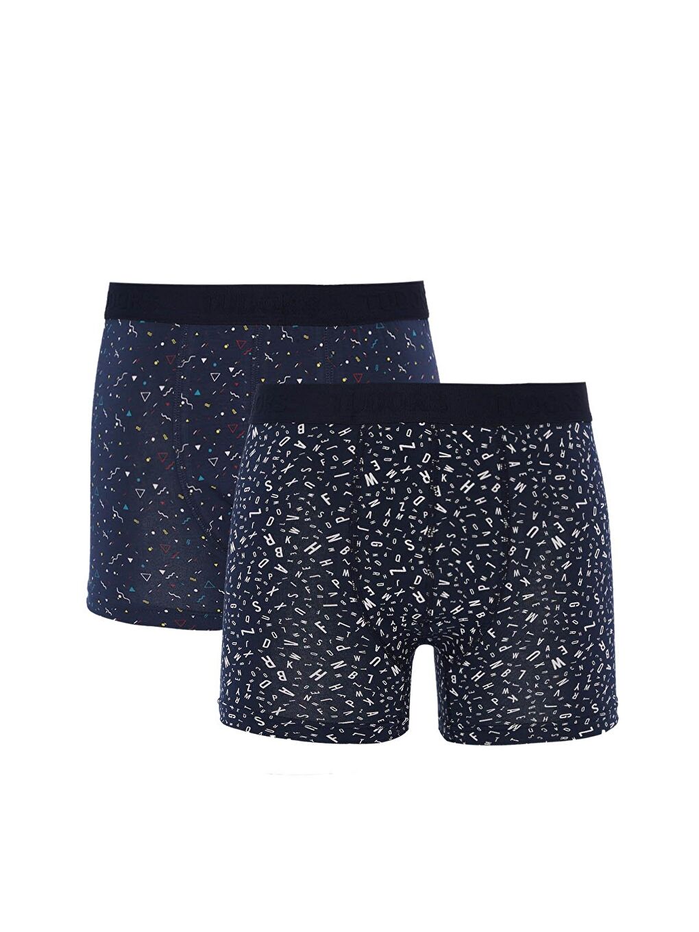 Karışık Erkek 2 Li Pamuk Elastanlı Esnek Kumaş Boxer