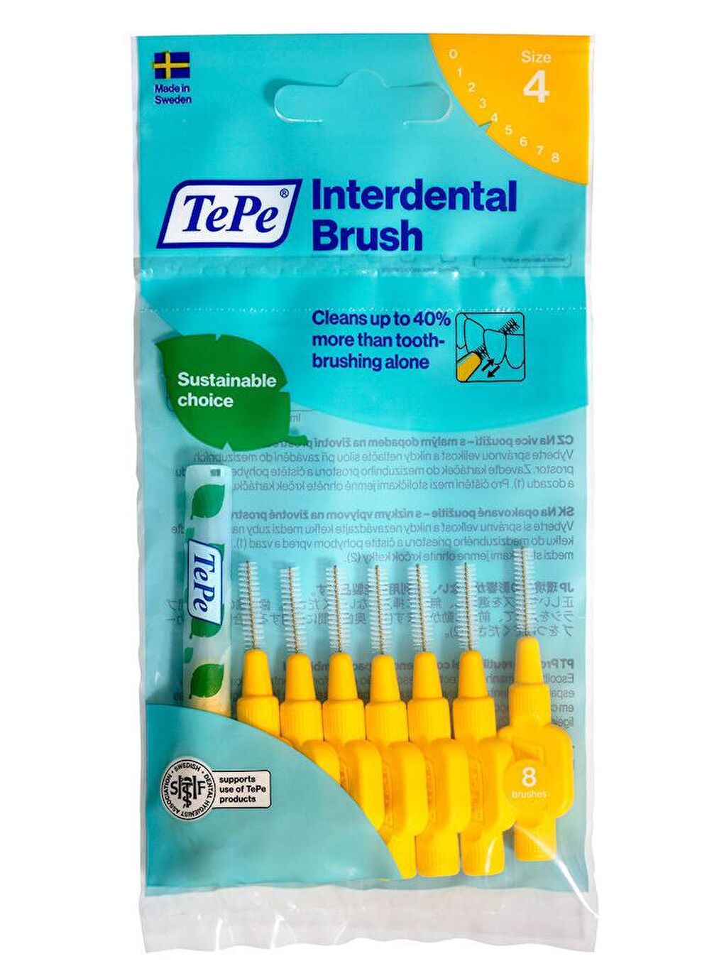 Tepe Sarı İnterdental Brush Arayüz Fırçaları 0.7 mm Sarı 8 li