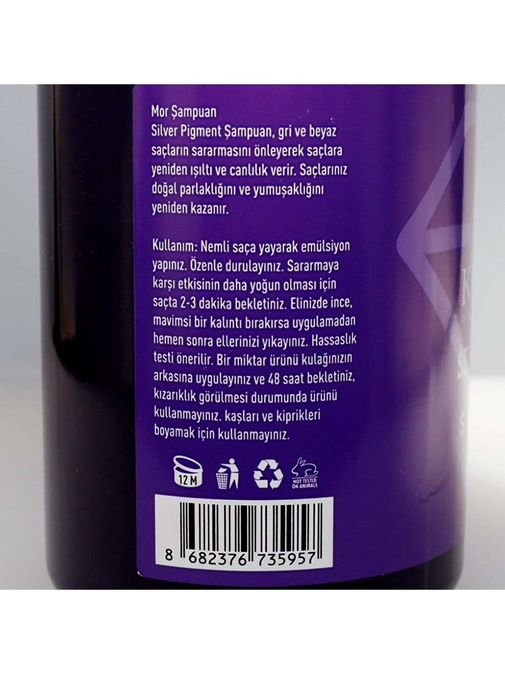 Technow Mor-Siyah-Ekru Ms Kalsedon PRO Silverpigment Mor Canlılık Dolgunluk Şampuanı 550ML - 3