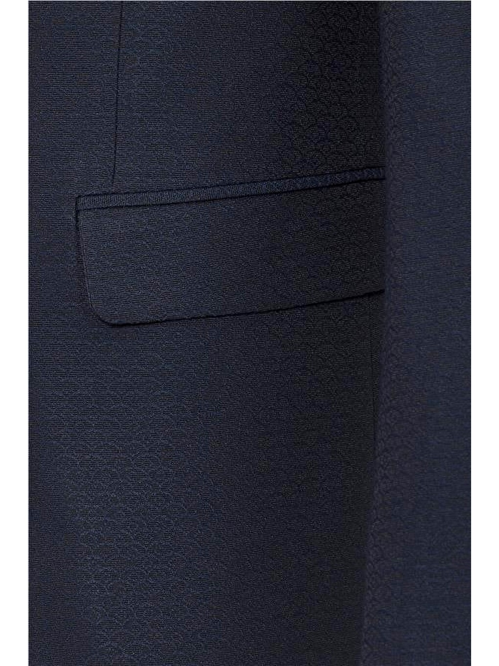 Lacivert Slim Armürlü 6 Drop Smokin Takım Elbise-6