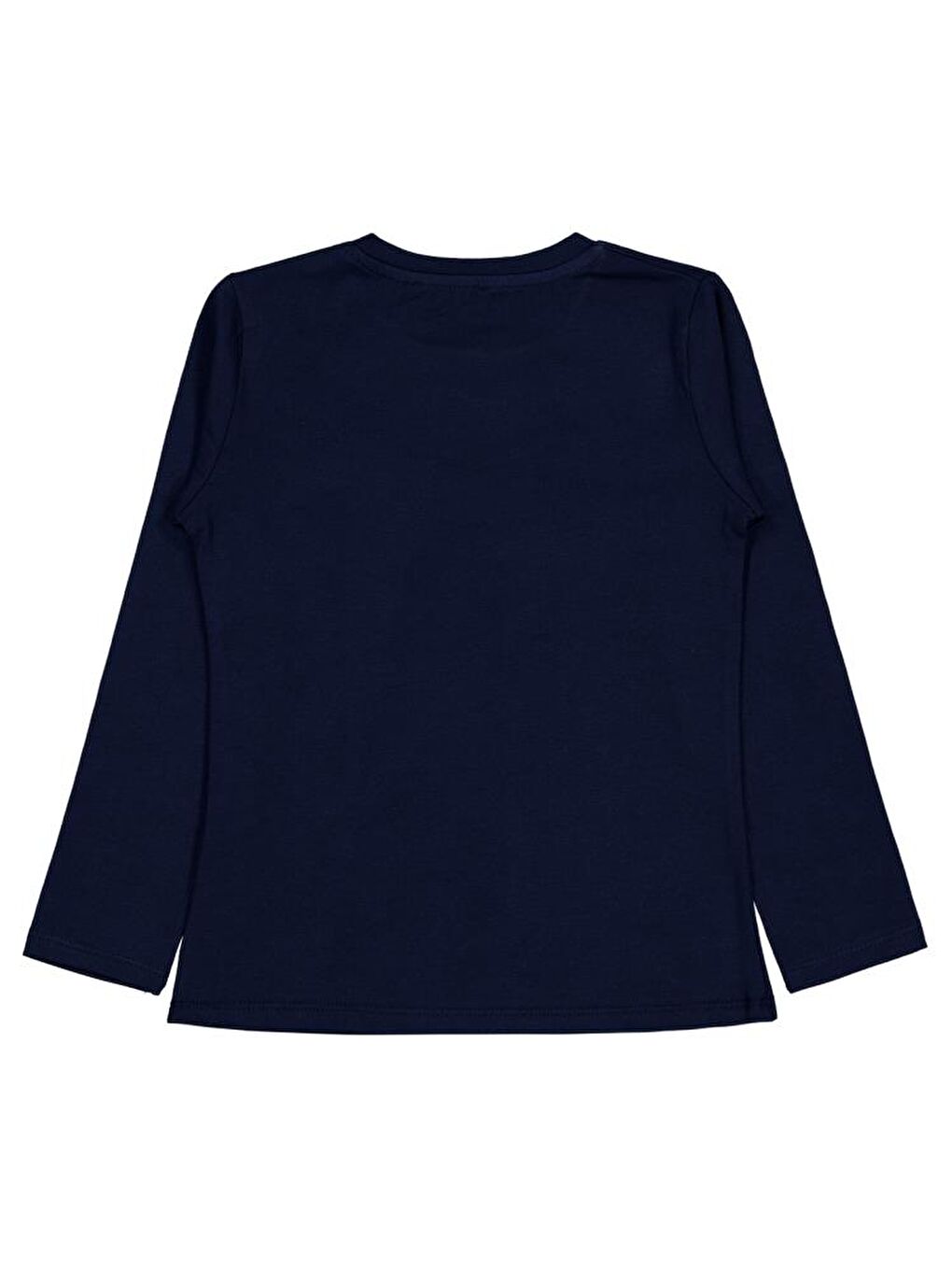 Girls Kelebek Baskılı 6-9 Yaş Sweatshirt - Lacivert 7-8 Yaş-1